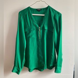 Express green blouse, size x-small